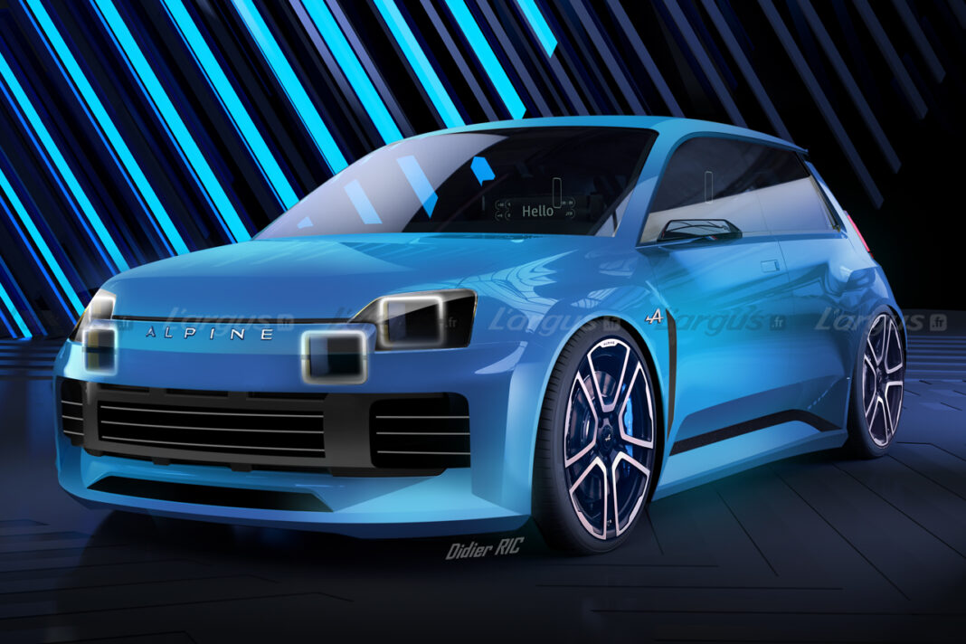 Nuova Renault 5 Alpine 2023, il Rendering della Sportiva Elettrica