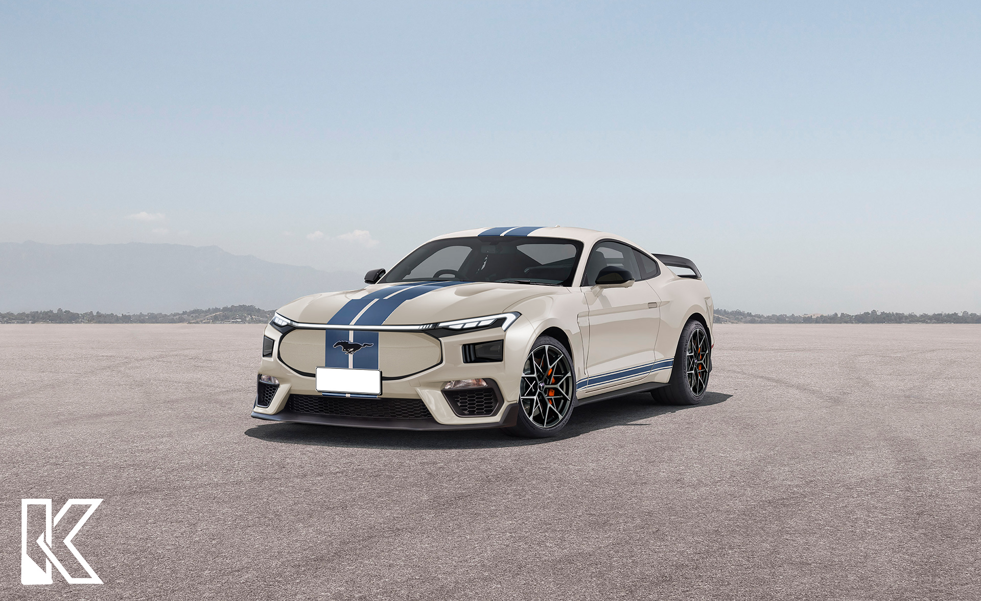 Nuova Ford Mustang 2024 Rendering della sportiva elettrica Autoprove.it