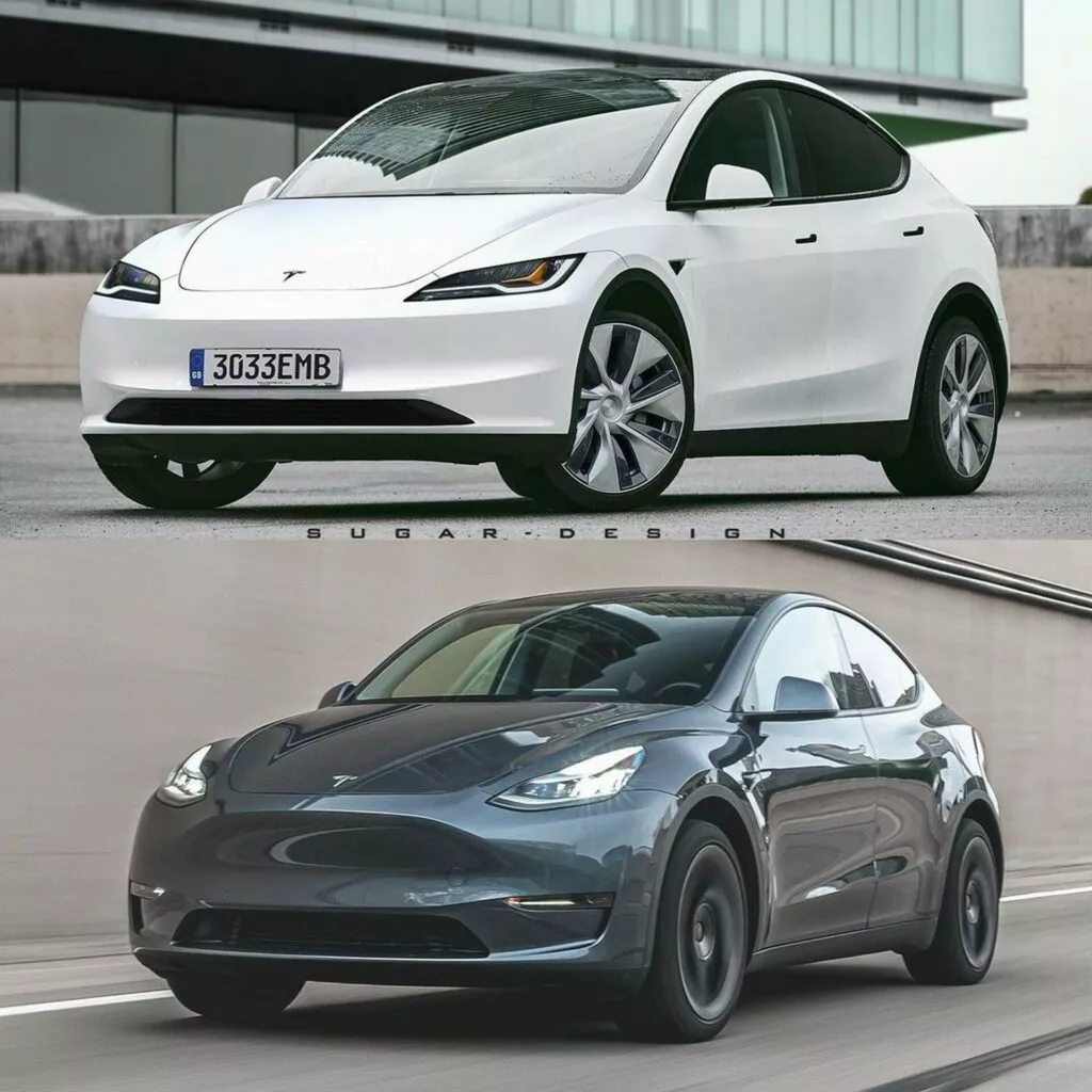 Nuova Tesla Model Y 2024 il Rendering Autoprove.it